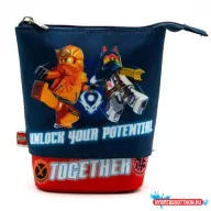   Tolltartó, cipzáras, pop-up, LEGO "Ninjago Together", kék-piros-mintás