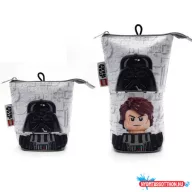   Tolltartó, cipzáras, pop-up, LEGO "Star Wars Darth Vader/Anakin", szürke-fekete-mintás