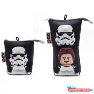   Tolltartó, cipzáras, pop-up, LEGO "Star Wars Stormtrooper/Han Solo", fekete-mintás