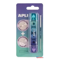   Hibajavító- és ragasztóroller, 2in1, 5 mm x 4-3 m,  APLI , vegyes színek