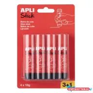 Ragasztóstift, 10 g, 3+1 kiszerelés, APLI