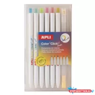   Színes töltőceruza készlet, többszínű írásvonal, APLI "Color Click Mix"