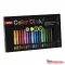 Zseléstoll, akril tintával, 0,7 mm, nyomógombos, APLI "Color Click", 18 különböző szín