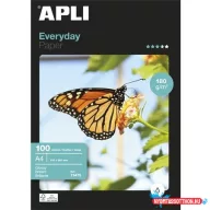   Fotópapír, tintasugaras, A4, 180 g, fényes, APLI "Everyday"