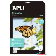   Fotópapír, tintasugaras, A4, 180 g, fényes, APLI "Everyday"