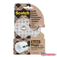   Ragasztószalag fém adagolón, 2 szalaggal, 19 mm x 13,9 m, 3M SCOTCH "Magic™", átlátszó