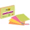 Öntapadó jegyzettömb, 203x152 mm, 4x45 lap, 3M POSTIT "Super Sticky", vegyes színek