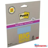   Öntapadó jegyzettömb, 152x152 mm, 30 lap, 3M POSTIT "Super Sticky", kék
