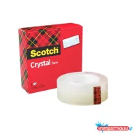 Ragasztószalag, 19 mm x 33 m, 3M SCOTCH "Crystal"