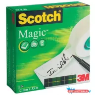   Ragasztószalag, 12 mm x 33 m, 3M SCOTCH "Magic Tape 810"