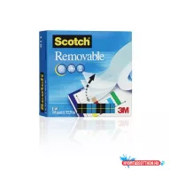   Ragasztószalag, 19 mm x 33 m, eltávolítható, 3M SCOTCH "Removable 811"