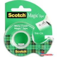   Ragasztószalag, adagolón, kézi, 19 mm x 7,5 m, 3M SCOTCH "Magic Tape 810"