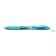   Zseléstoll, 0,35 mm, nyomógombos, PENTEL "EnerGelX BL107", türkiz