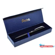   Zseléstoll, 0,35 mm, rotációs, fekete tolltest, PENTEL "EnerGel BL-2007", fekete, ajándék kék betéttel