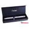Zseléstoll, 0,35 mm, rotációs, ezüst tolltest, PENTEL "EnerGel BL-2007" fekete, ajándék kék betéttel