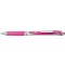 Zseléstoll, 035 mm, nyomógombos, PENTEL "EnerGel BL77", pink