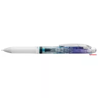   Zseléstoll, 0,25 mm, nyomógombos, PENTEL "EnerGel BLN75 Kiriko, Lattice", kék