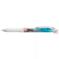   Zseléstoll, 0,25 mm, nyomógombos, PENTEL "EnerGel BLN75 Kiriko, Kikutsunagi", kék