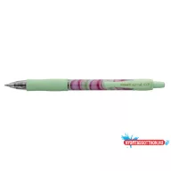   Zseléstoll, 0,32 mm, nyomógombos, zöld tolltest, PILOT "G-2 Flow", kék