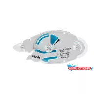 Ragasztó roller utántöltő kazetta, 8,4mm x 20 m, PLUS