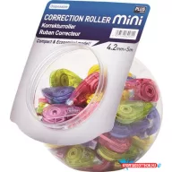   Hibajavító roller display, mini, 5 mm x 6 m, PLUS, vegyes színek