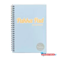   Spirálfüzet, A5, vonalas, 100 lap, PUKKA PAD "Pastel Jotta Pad", vegyes szín