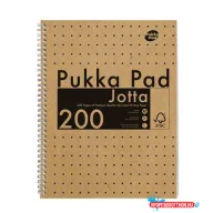   Spirálfüzet, A4, vonalas, 100 lap, PUKKA PAD "Jotta Kraft"