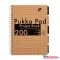 Spirálfüzet, A4, vonalas, 100 lap, PUKKA PAD "Kraft project book"