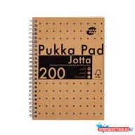   Spirálfüzet, A5, vonalas, 100 lap, PUKKA PAD "Jotta Kraft"