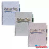   Spirálfüzet, A4, vonalas, elválasztóval, 100 lap, PUKKA PAD "Haze Project Book", vegyes szín