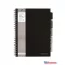 Spirálfüzet, A4, vonalas, 125 lap, PUKKA PAD "Black project book", fekete