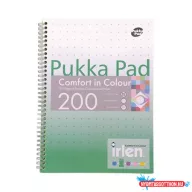   Spirálfüzet, A4, vonalas, 100 lap, PUKKA PAD "Irlen Jotta Green"