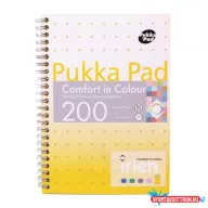   Spirálfüzet, A5, vonalas, 100 lap, PUKKA PAD "Irlen Jotta Gold"