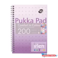   Spirálfüzet, A5, vonalas, 100 lap, PUKKA PAD "Irlen Jotta Lavender"
