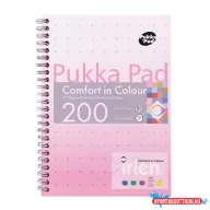   Spirálfüzet, A5, vonalas, 100 lap, PUKKA PAD "Irlen Jotta Rose"