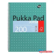   Spirálfüzet, A4+, kockás, 100 lap, PUKKA PAD, "Metallic Jotta"