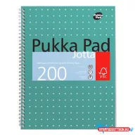   Spirálfüzet, A4+, vonalas, 100 lap, PUKKA PAD, "Metallic Jotta"