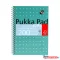 Spirálfüzet, A5, kockás, 100 lap, PUKKA PAD, "Metallic Jotta"