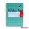 Spirálfüzet, A5, vonalas, 100 lap, PUKKA PAD, "Metallic Jotta"