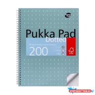   Spirálfüzet, A4+, pontrácsos, 100 lap, PUKKA PAD "Metallic Jotta"