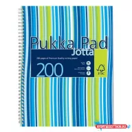   Spirálfüzet, A4+, vonalas, 100 lap, PUKKA PAD "Stripe Jotta"
