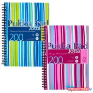   Spirálfüzet, A5, vonalas, 100 lap, PUKKA PAD "Stripe Jotta"