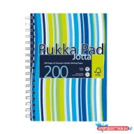   Spirálfüzet, A6, vonalas, 100 lap, PUKKA PAD "Stripe Jotta"