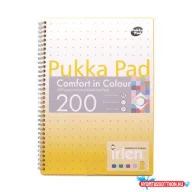   Spirálfüzet, A4, vonalas, 100 lap, PUKKA PAD "Irlen Jotta Gold"