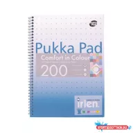   Spirálfüzet, A4, vonalas, 100 lap, PUKKA PAD "Irlen Jotta Turquoise"