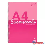   Spirálfüzet, A4, vonalas, 80 lap, PUKKA PAD "Unipad Essentials Jotta", vegyes
