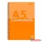 Spirálfüzet, A5, vonalas, 80 lap, PUKKA PAD "Unipad Essentials Jotta", vegyes