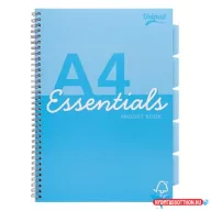   Spirálfüzet, A4, vonalas, 100 lap, PUKKA PAD "Unipad Essentials Project Book", vegyes
