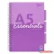 Spirálfüzet, A5, vonalas, 100 lap, PUKKA PAD "Unipad Essentials Project Book", vegyes