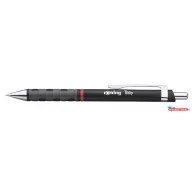   Golyóstoll, 0,8 mm, nyomógombos, fekete tolltest, ROTRING "Tikky", kék